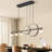 Modern Chandeliers For Dining Room Dimmable LED Chandelier Linear Pendant Light For Kitchen Island Globe Haning Pendant Chandelier Lighitng With Remote