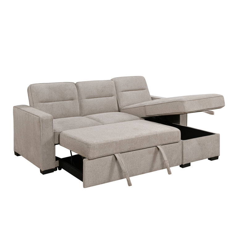  Canapé-lit modulaire avec méridienne Camden, taupe