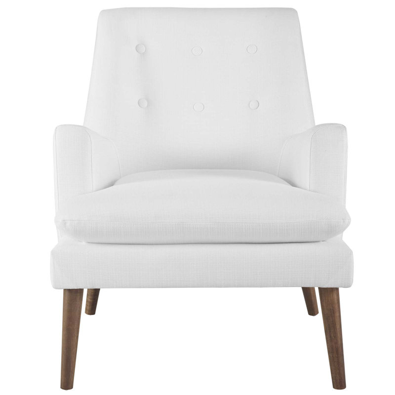 Ian Upholstered Armchair, White