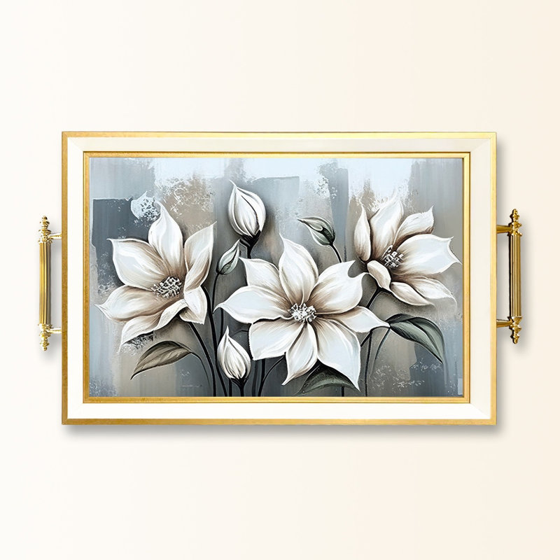 Élégant plateau en verre de 19,7 po x 11,4 po x 1,4 po | Fabrication 100% verre durable | Facile à nettoyer avec un chiffon humide | Idéal pour le service, la présentation décorative et l'organisation | Ajout élégant à la décoration intérieure