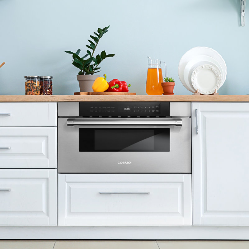 Cosmo 1.2 Cubic Feet 1000 Watt Microwave Drawer with Sensor Cooking