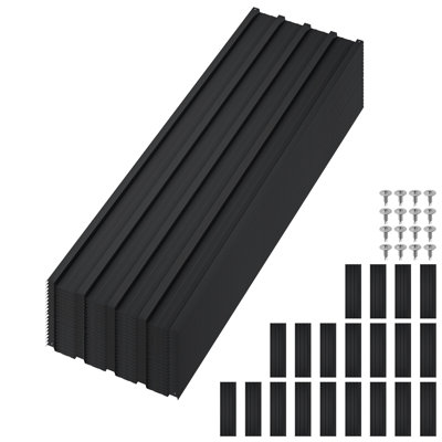 Pack Galvanized Steel Roofing Panels Waterproof Corrugated Metal Sheets Heavy Duty for Carport Shed Patio Siding 60.63x16.77 Inch