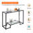 Aileny 42'' Glass Top Console Table-938744215