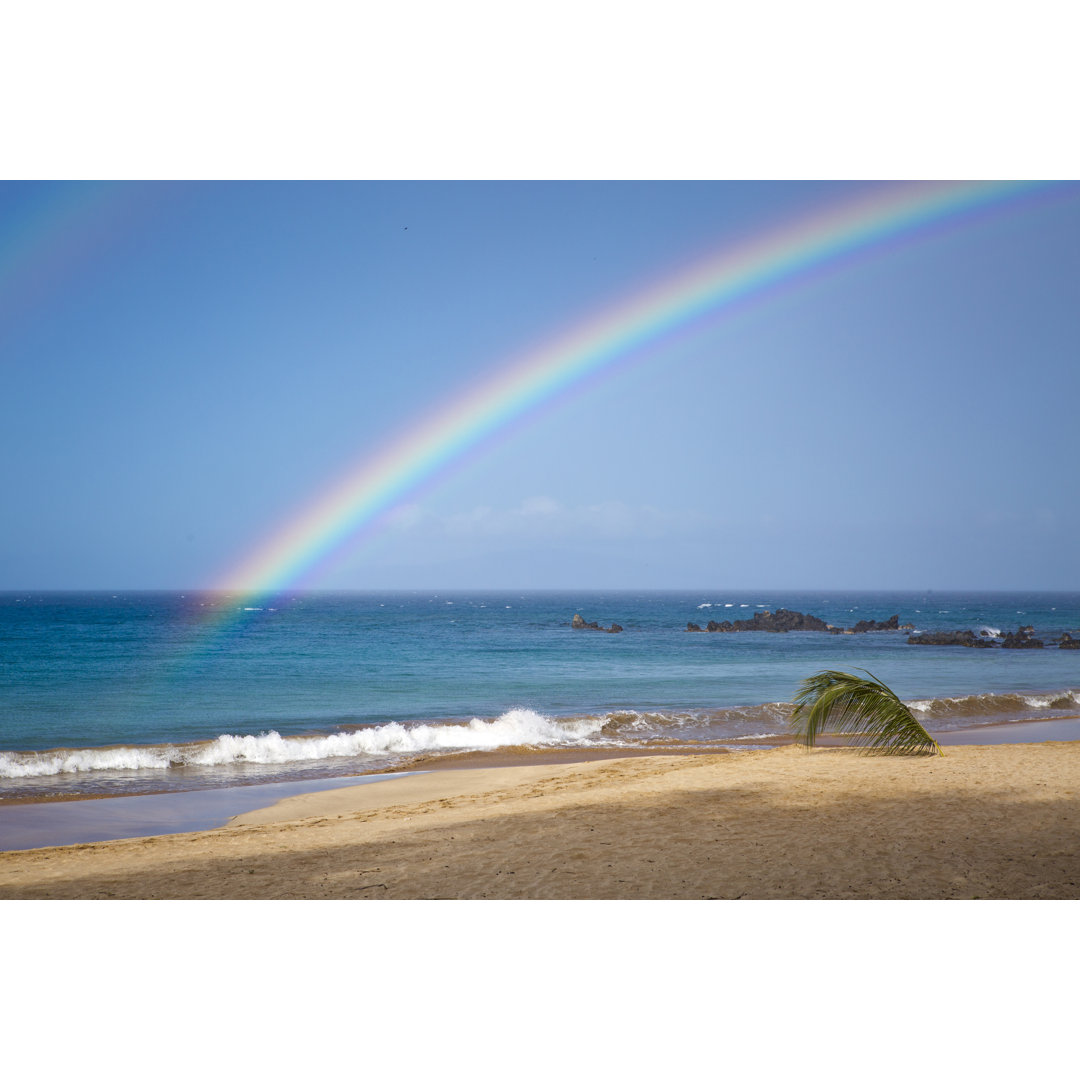 Empty Sandy Beach von VisualCommunications - Kunstdrucke