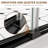 50-54" W X 72" H Double Sliding Frame Shower Door With 1/4" (6Mm) SGCC Clear Tempered Glass, Matte Black-122480977