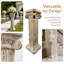 Piédestal de colonne romaine 38 po, support de pilier décoratif intérieur / extérieur, finition antique peinte à la main, oxyde de magnésium