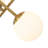 6 - Light Frosted Glass Shade Sputnik Semi Flush Mount