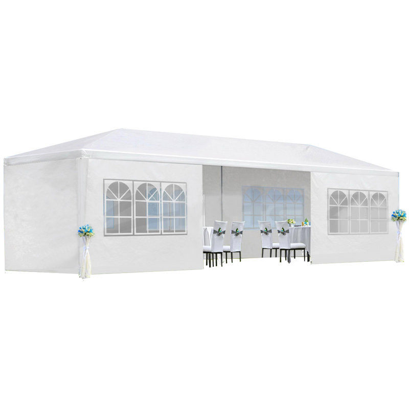 Pavillon de jardin pour tente de mariage avec 8 parois latérales amovibles