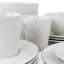 Service de table en porcelaine blanche 16 pièces Elama Jasmine