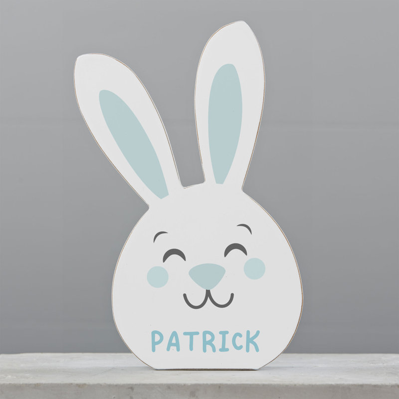 Décoration de tablette de Pâques en bois personnalisée, Oui