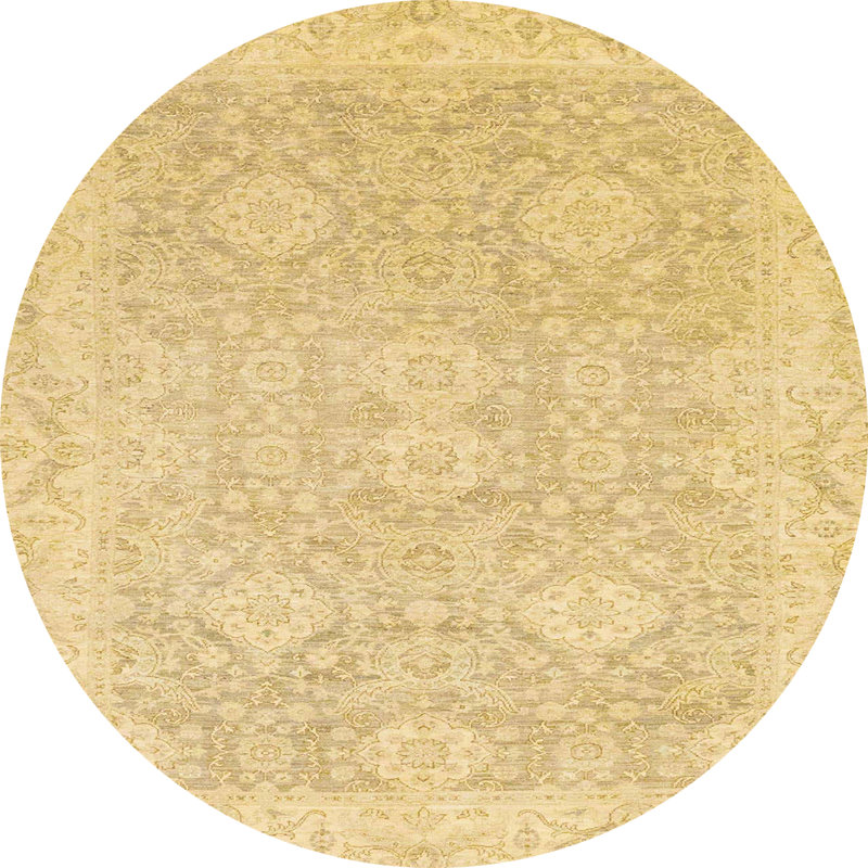 Abstract Indoor Rug, Round 6'