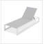 Chaise longue d'extérieur réglable à 5 niveaux 2 pièces, structure en aluminium durable et filet PVC-coated polyester
