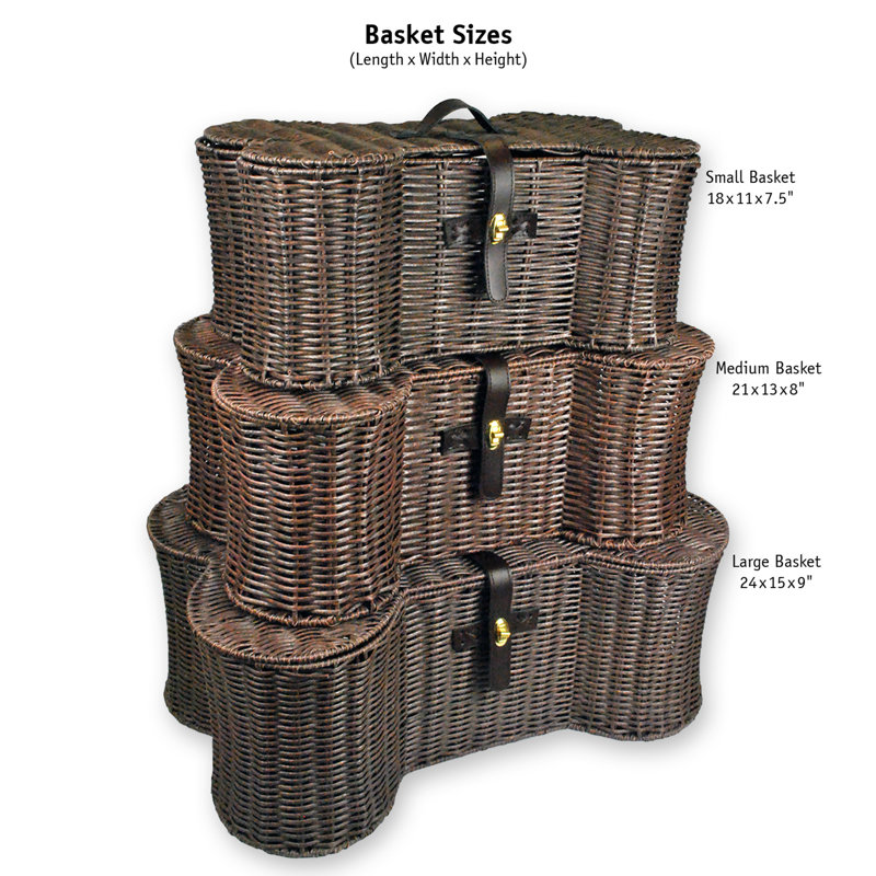 Tucker Murphy Pet™ Cambridgeshire Wicker Basket, 24" H x 15" W x 9" 