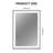 Wrought Studio™ LED Bathroom Mirror with Lights, Lighted Vanity Mirrors for Bathroom Anti-Fog, Dimmable, 3 Colors, Wall Mounted  with ETL & 5-Year Warranty-1097491976