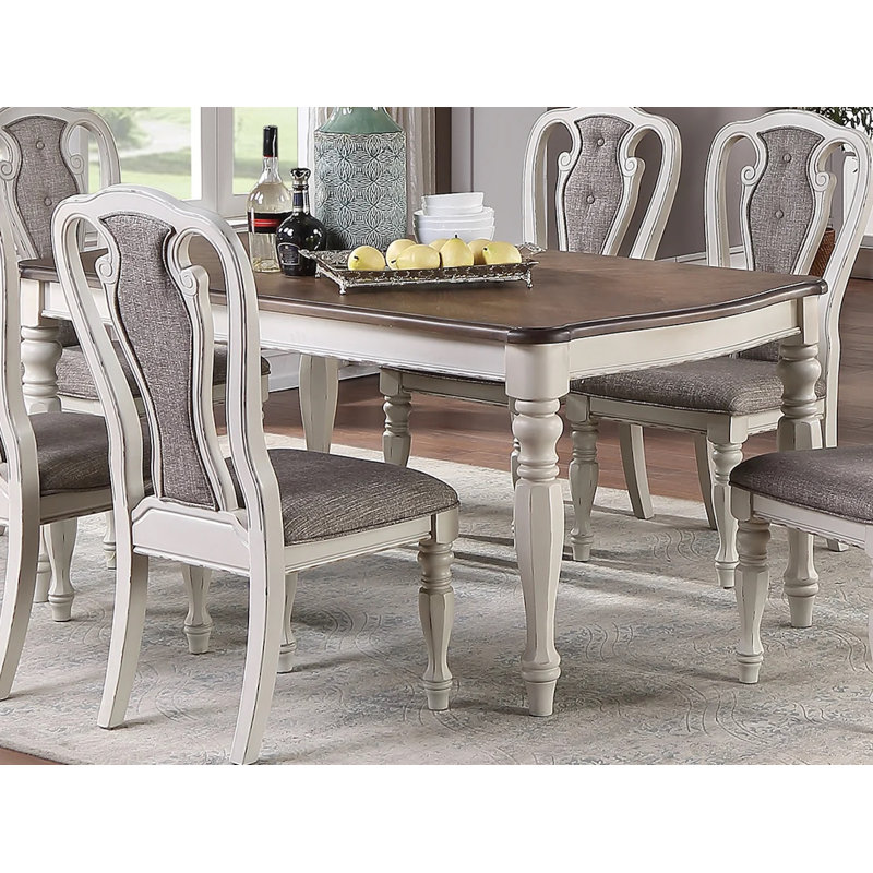 Ensemble repas pour 6 personnes Lanasha, Blanc, Blanc / gris