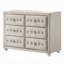 Commode beige 40 po, 6 tiroirs Rex