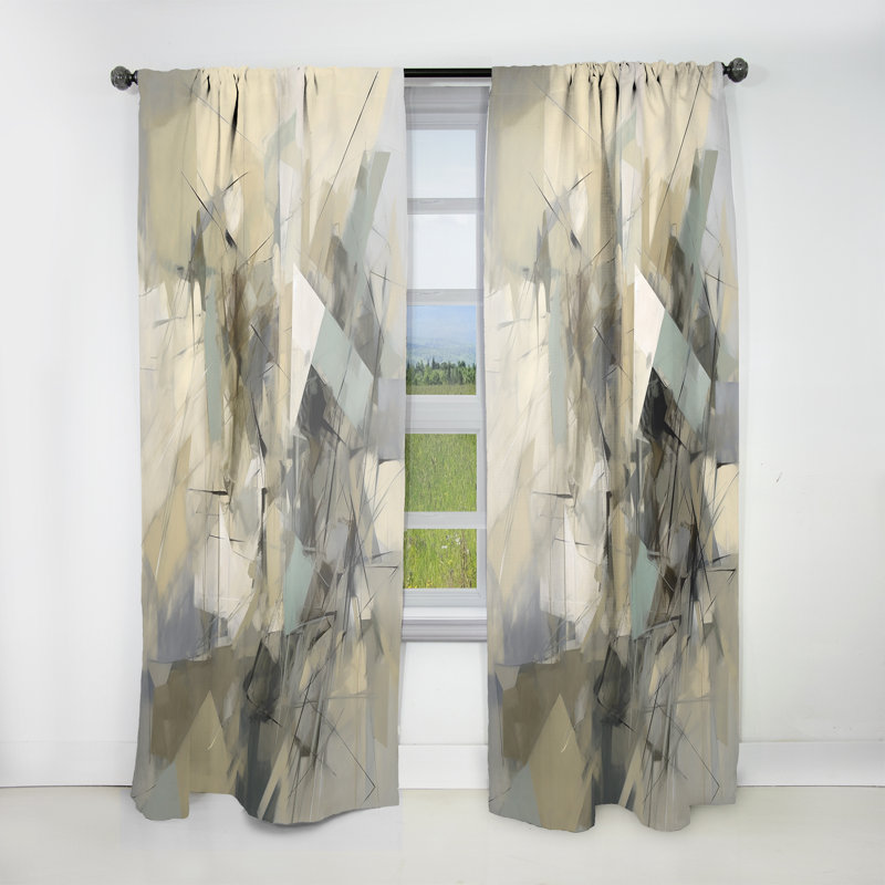 Rideau obscurcissant en velours moderne Villette, L 52 po x L 95 po