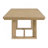 Brown Trestle Table With Leaf
