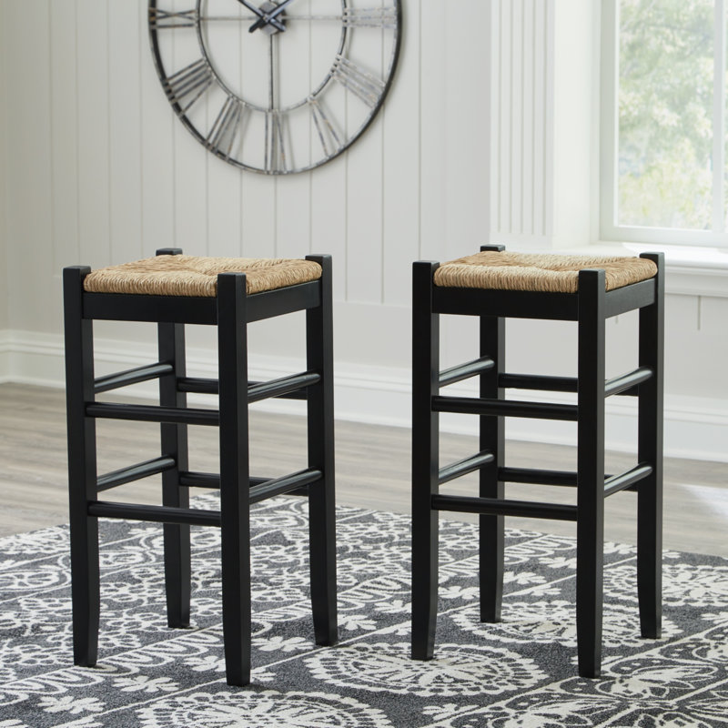 Tabouret de bar Broddrick 45075 ", Noir, Tabouret de bar (siège d'une hauteur de 30 po)
