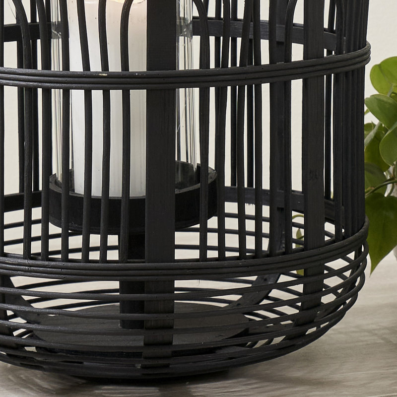 Lantern, 45" H x 31" W x 31" D, Black