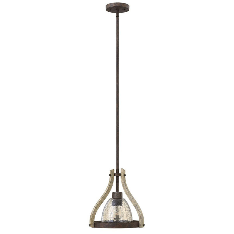 Barnsdale 1 - Light Iron Rust Geometric Pendant