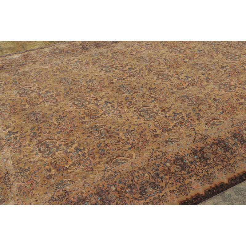 Rug & Kilim’S Modern Style Rug With Florals In Earthy Hues & Jewel Tones