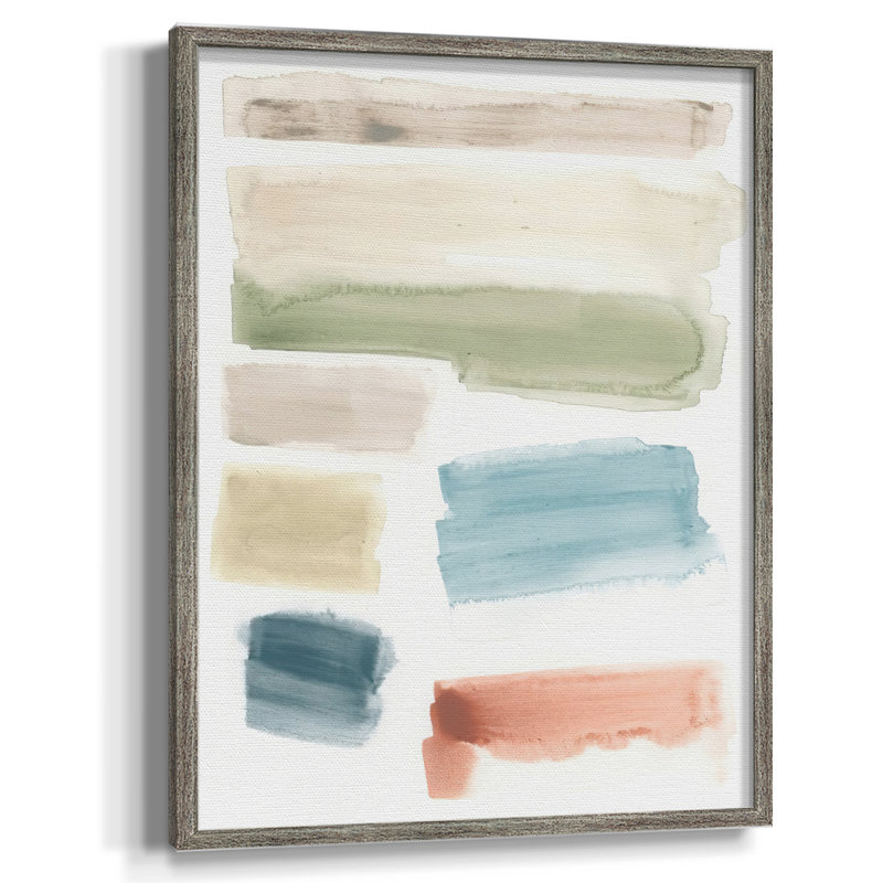 Watercolor Swatches I, reproduction encadrée - bois massif, H 21 po x l 17 po
