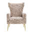 Fauteuil d'appoint rembourré en velours-84553055