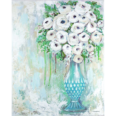 «Elegant Floral» par Mackenzie Kissell - impression sur toile tendue