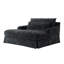 Canapé-lit en chenille, canapé Cama de 59,5 pouces, canapé-lit, canapé causeuse, canapé décontracté avec surface texturée et deux coussins, convient au salon-1139375117