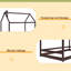 Lit simple en bois