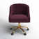 Louise 35.5'' H Velvet Hand-Curated Task Chair with Button Tufted