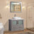Ravenna 36" Freestanding Single Sink Bathroom Vanity with Engineered Marble Top and Matching Mirror-757000836-712313581