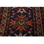 Tapis bleu marine à motif géométrique Kazak