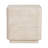  Daphne Outdoor MGO Side Table with Travertine Look, Square Modern Accent, Beige Finish