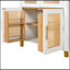 Armoire arquée avec portes en rotin et tablettes réglables-175785581