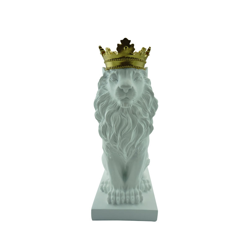 Animals Figurines & Sculptures, Gold/White