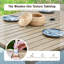 Rectangular Metal Outdoor Dining Table With Umbrella Hole , 96.5cm W 152.6cm D