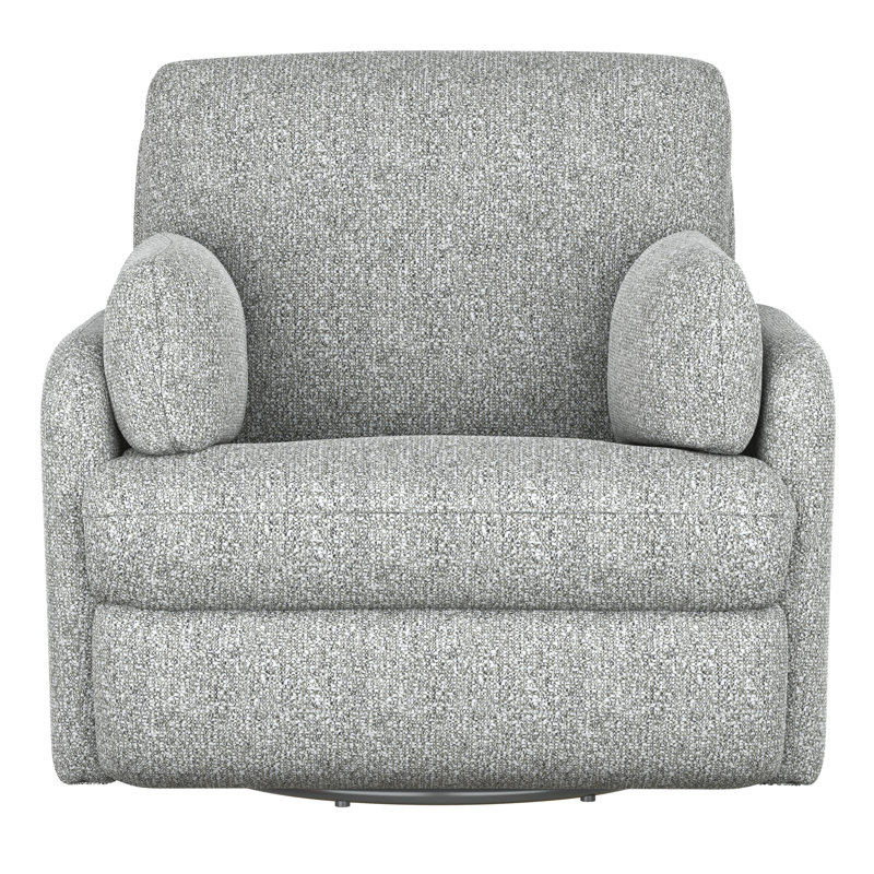 Curie Gray Manual Recliner Swivel Glider