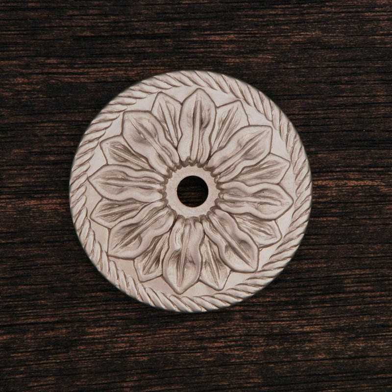 Plaque de bouton de fleur BP Series, Nickel satiné