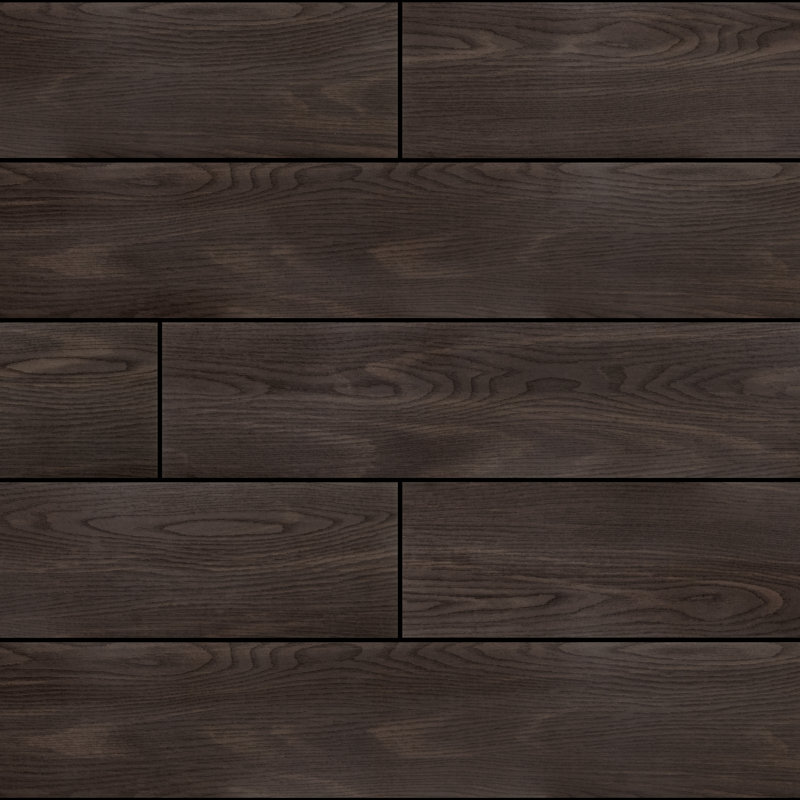 35.4" x 15.9" PET Peel & Stick Acoustic Wall Planks, Decorative Soundproof Wood Wall Panels, Smoke Oak