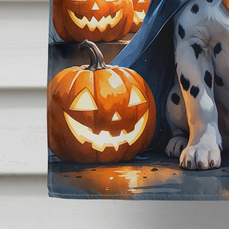 Drapeau de chiot Halloween House, Dalmatien
