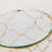 Jadonte Set 2 Round Nesting Gold Metal Glass Top End Side Table