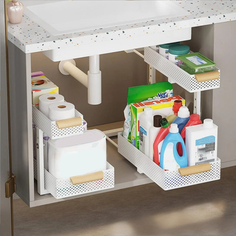 Under Sink Organizer, White