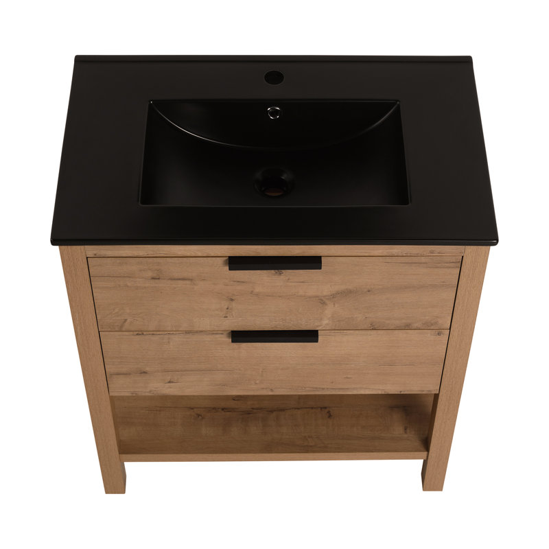 Contreplaqué de meuble-lavabo 30 po avec 2 tiroirs