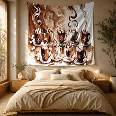 Tapisserie murale «Christmas Hot Cocoa»