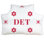 Detroit Basketball Colors - rouge, blanc, rouge, tête de lit simple, coussin 39,5 po x 29,5 po