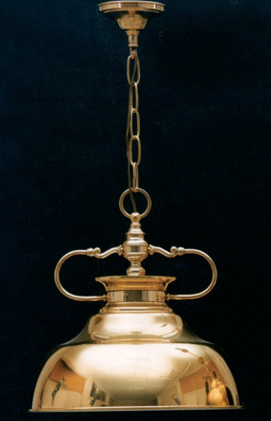 Baynes 1 - Light Brass/Polished Bowl Pendant