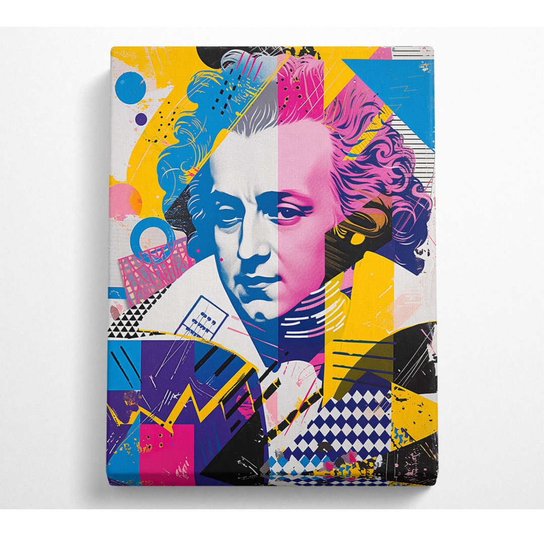 Mozart Pop Art Musik - Kunstdrucke ohne Rahmen auf Leinwand