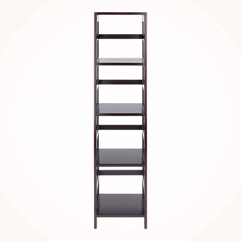 Dorian 4-Tier Storage Shelf Standalone Bookcase Brown Finish, 54.68'' H X 13.14'' W X 11.09'' D